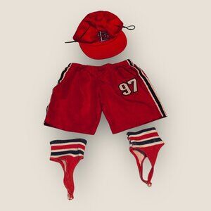 Build-A-Bear Baseball Shorts Socks and St Louis Cardinals Cap BABW